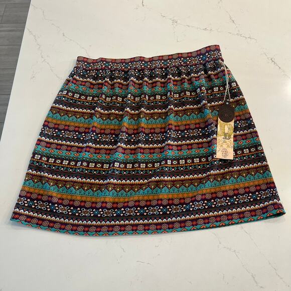NWT Double D Ranch Aztec Western Skirt Size Medium‎ - Picture 1 of 7